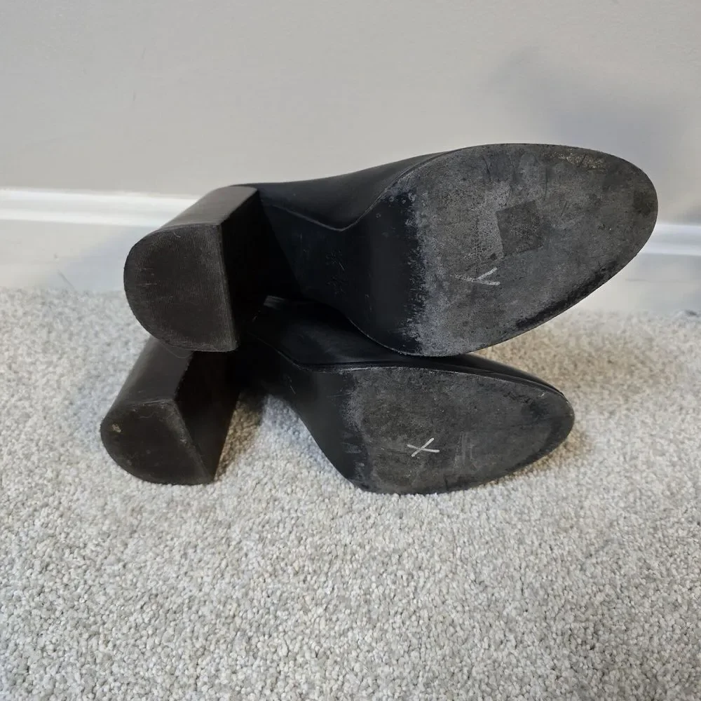 Atelje‎ 71 Madison Black Pebbled Leather Boots 4